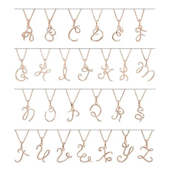Diamond Initial Necklace or Pendant 85557 - Image 2
