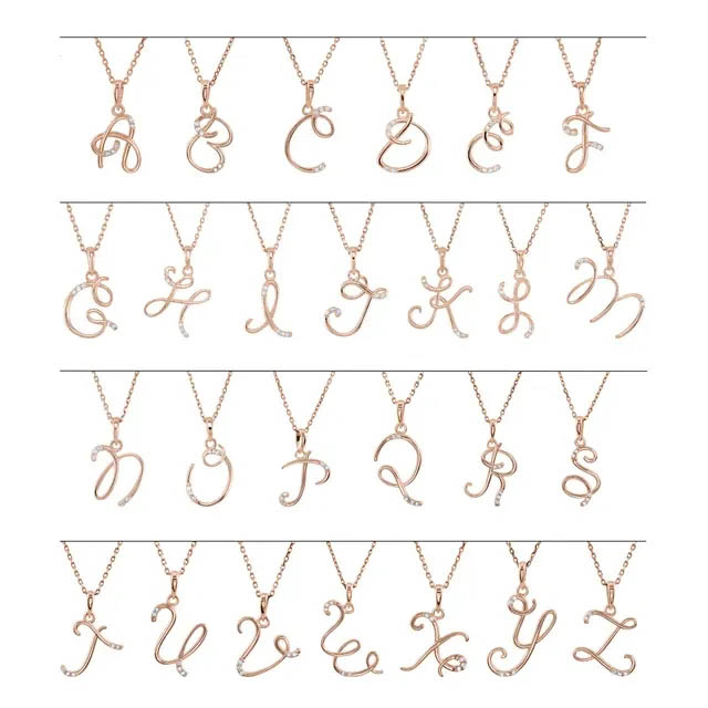 Diamond Initial Necklace or Pendant 85557 - Image 2