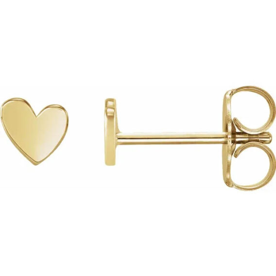 Heart Stud Earrings 88158 - Image 2