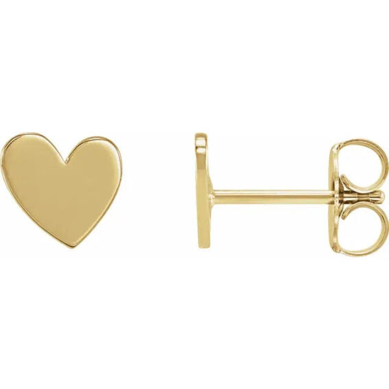 Heart Stud Earrings 88158 - Image 3