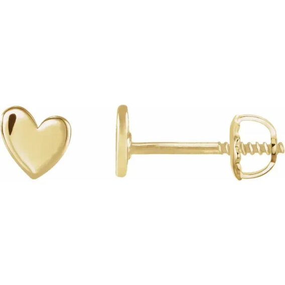 Heart Stud Earrings 88158 - Image 4
