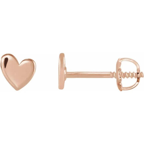Heart Stud Earrings 88158 - Image 5