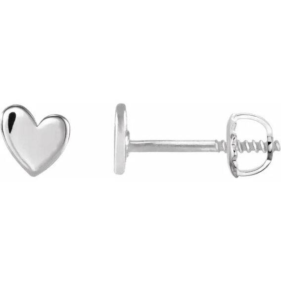 Heart Stud Earrings 88158 - Image 6