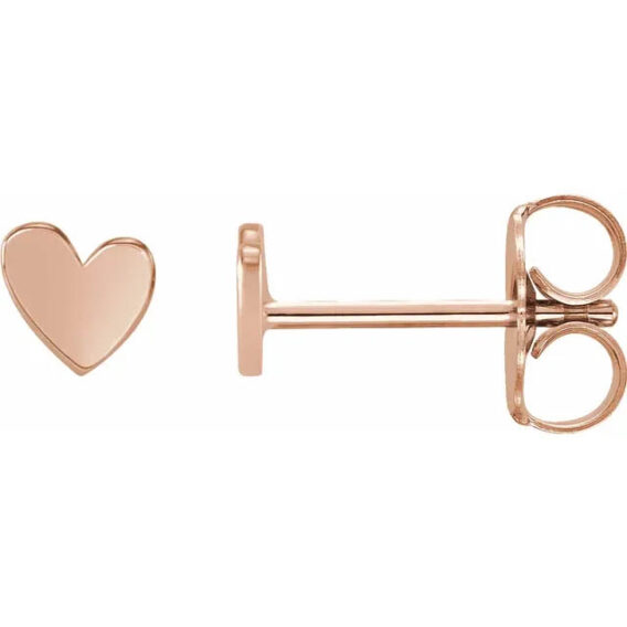 Heart Stud Earrings 88158 - Image 7