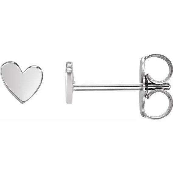 Heart Stud Earrings 88158 - Image 8