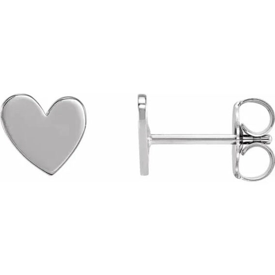 Heart Stud Earrings 88158 - Image 9