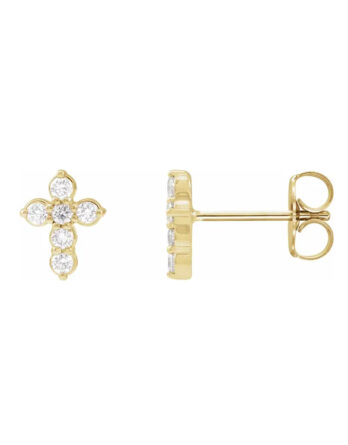 Cross Stud Earrings - R50025