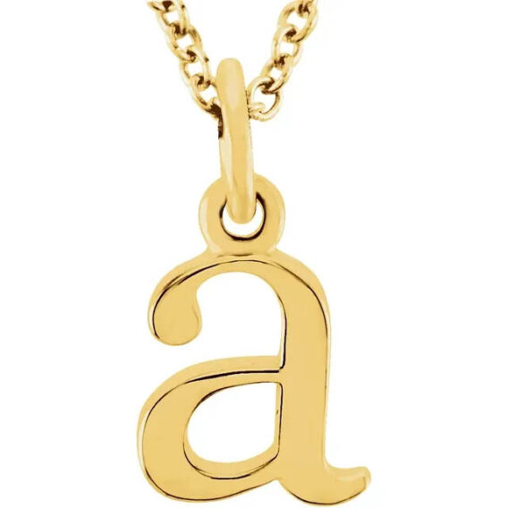 Lowercase Initial Necklace - 85780 - Image 4