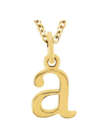 Lowercase Initial Necklace - 85780