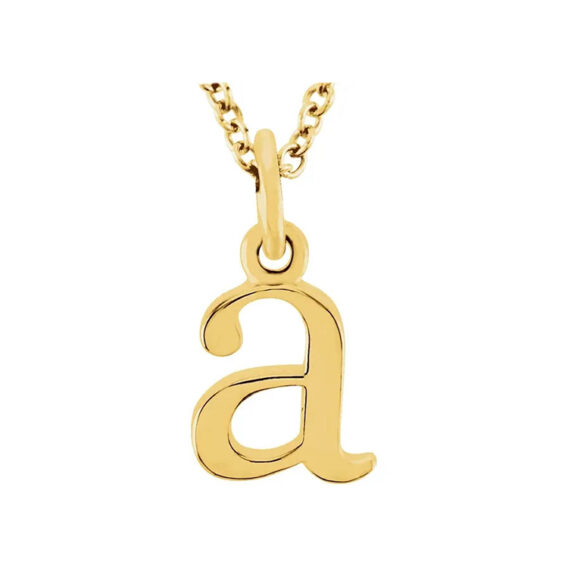 Lowercase Initial Necklace - 85780