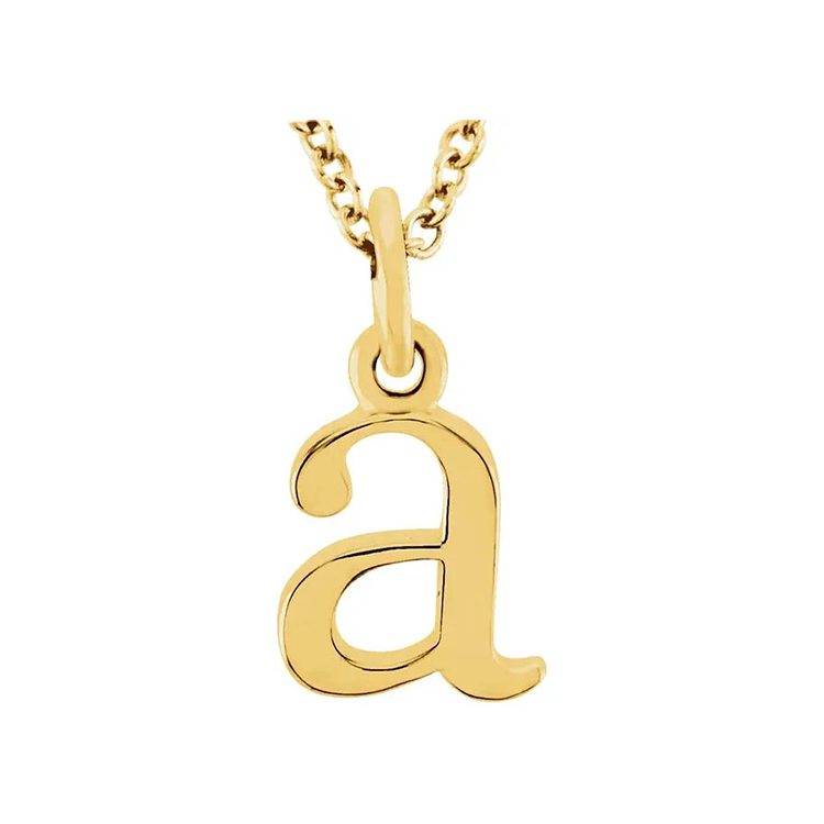 Lowercase Initial Necklace - 85780