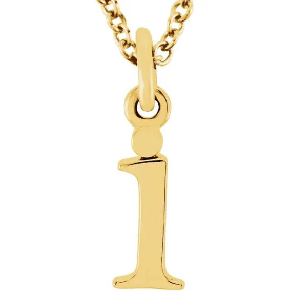 Lowercase Initial Necklace - 85780 - Image 11
