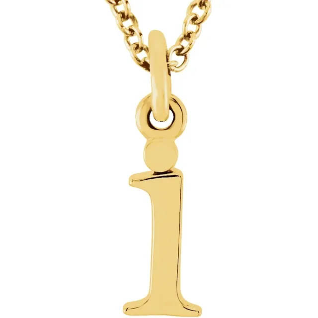 Lowercase Initial Necklace - 85780 - Image 11