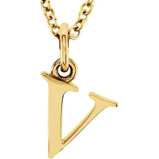 Lowercase Initial Necklace - 85780 - Image 24