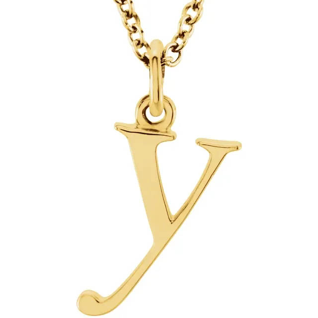 Lowercase Initial Necklace - 85780 - Image 27