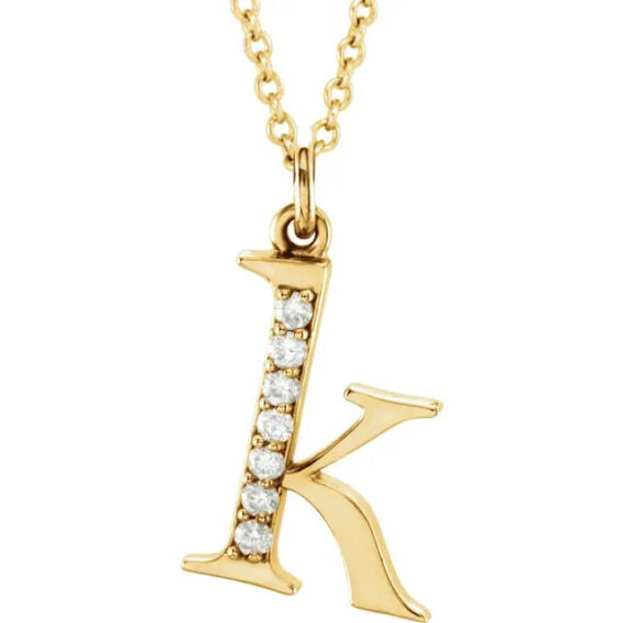 Initial Necklace or Pendant - 85803 POPULAR CHOICE - Image 10