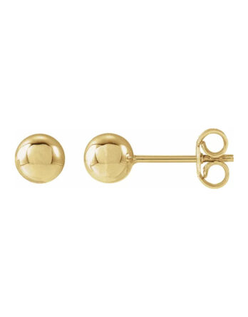 Stud Earrings, Gold Ball Design - 689073 POPULAR CHOICE