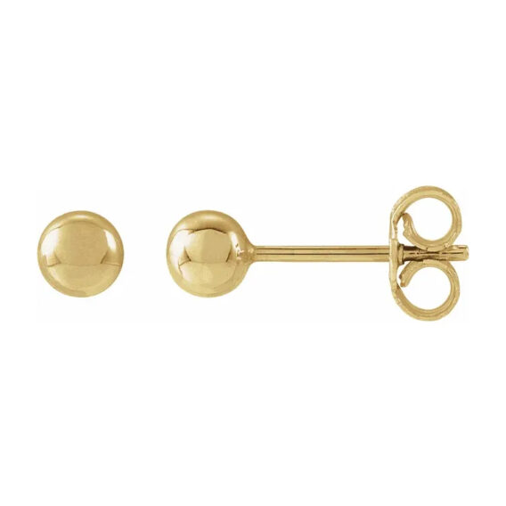 Stud Earrings, Gold Ball Design - 689073 POPULAR CHOICE - Image 7