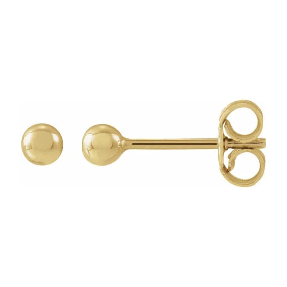 Stud Earrings, Gold Ball Design - 689073 POPULAR CHOICE - Image 8