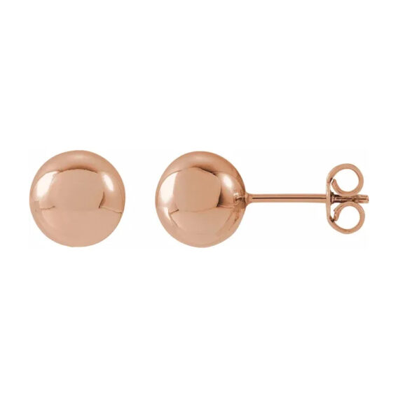 Stud Earrings, Gold Ball Design - 689073 POPULAR CHOICE - Image 14