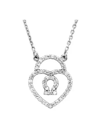 Padlock Heart Necklace - 66509