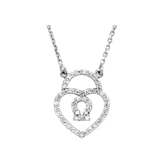 Padlock Heart Necklace - 66509