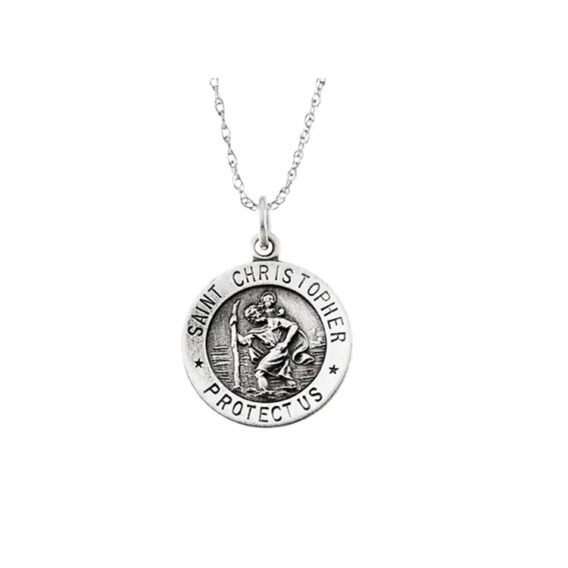 St. Christopher Medal, Pendant or Necklace - R5024 POPULAR CHOICE