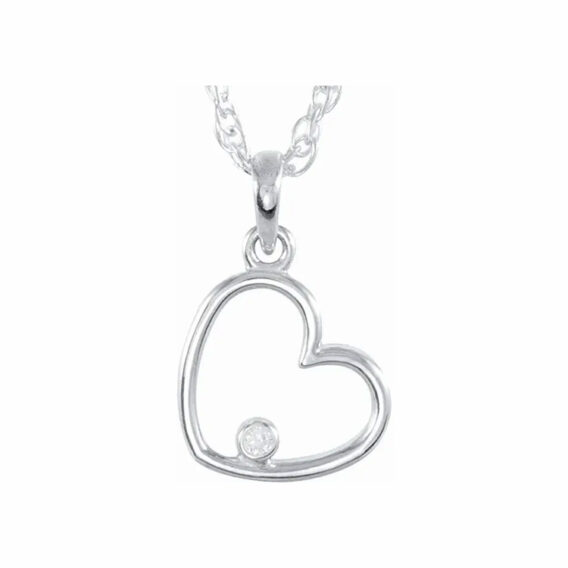 Diamond Heart Necklace - 85547 - Image 2