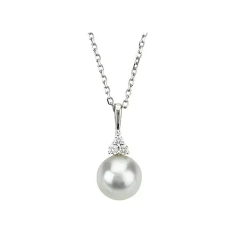 Diamond and Pearl Necklace - 67461 - Image 5
