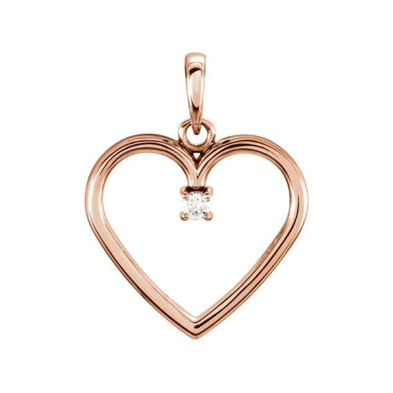 Diamond Heart Pendant 85895 - Image 2