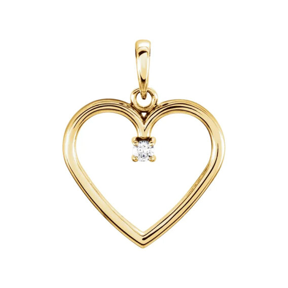 Diamond Heart Pendant 85895