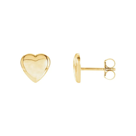 Heart Stud Earrings - 85883