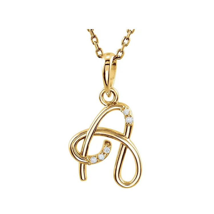 Diamond Initial Necklace or Pendant 85557