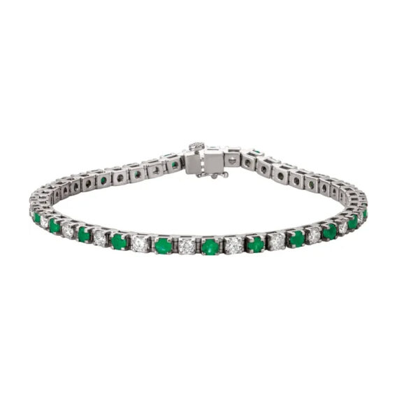 Diamond & Gemstone Line Bracelet - 60872 - Image 5