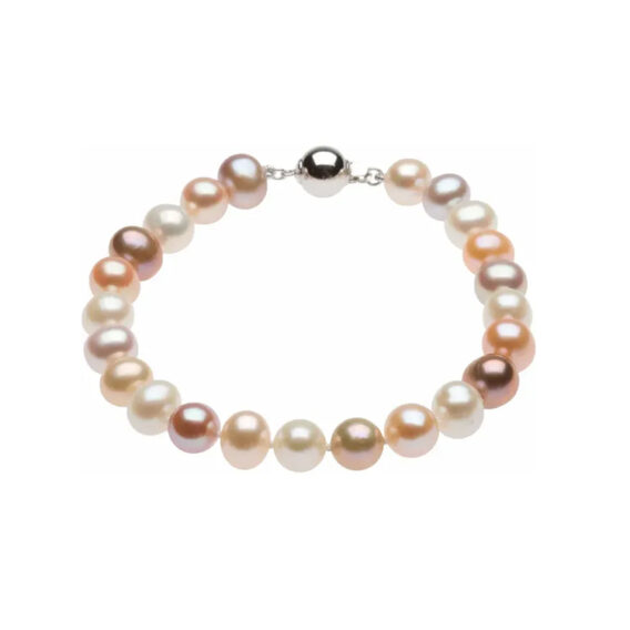 Pearl Bracelet, Multi-Color Freshwater Pearls -  67630