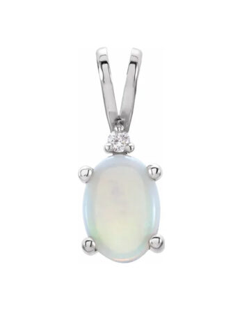 Opal and Diamond Pendant 1139