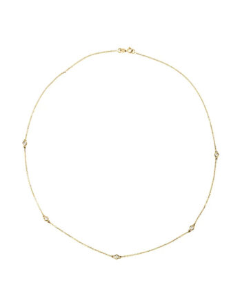 Lab-Grown Diamond 5-Station Necklace 68577 - POPULAR CHOICE