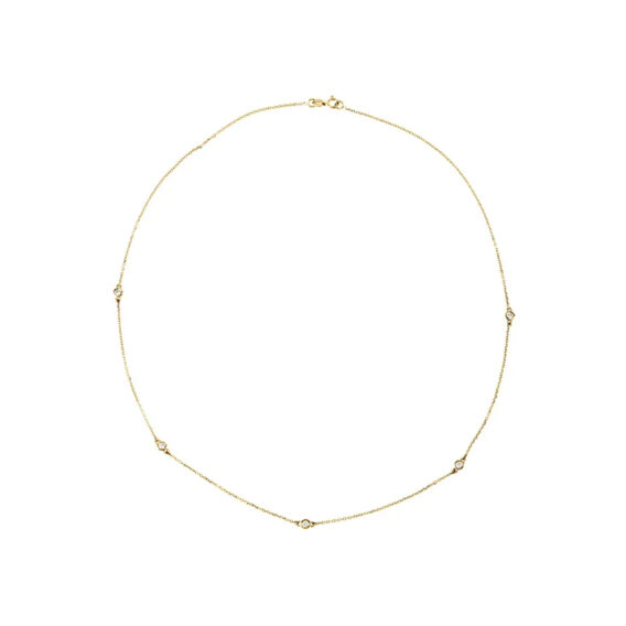Lab-Grown Diamond 5-Station Necklace 68577 - POPULAR CHOICE
