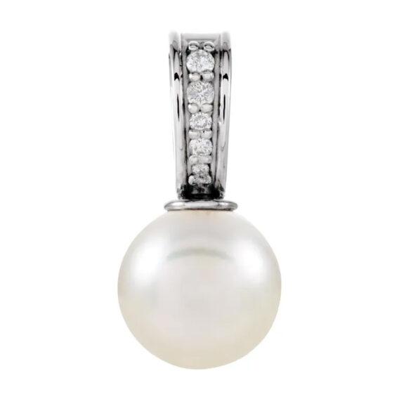 Diamond and Pearl Pendant - 85911 - Image 3