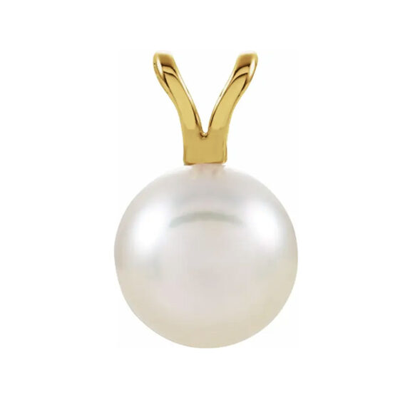 Solitaire Akoya Pearl Pendant- 61619 POPULAR CHOICE