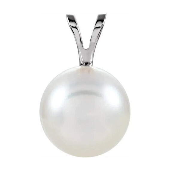 Solitaire Akoya Pearl Pendant- 61619 POPULAR CHOICE - Image 5