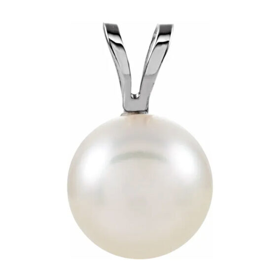 Solitaire Akoya Pearl Pendant- 61619 POPULAR CHOICE - Image 6