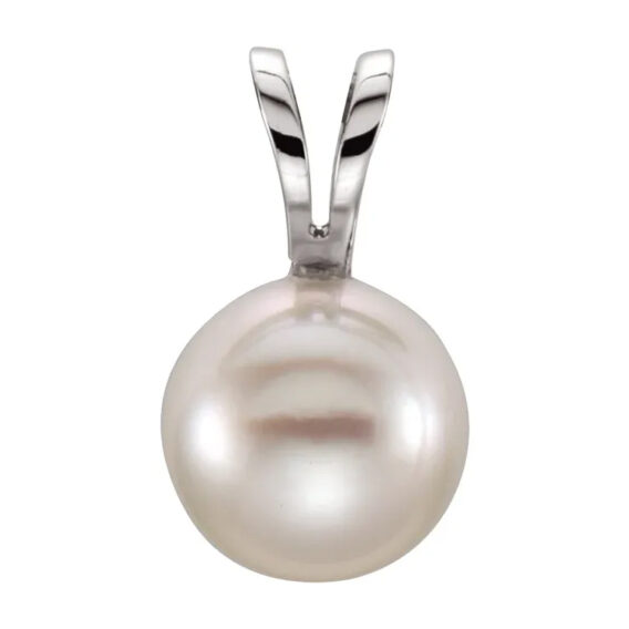 Solitaire Akoya Pearl Pendant- 61619 POPULAR CHOICE - Image 8