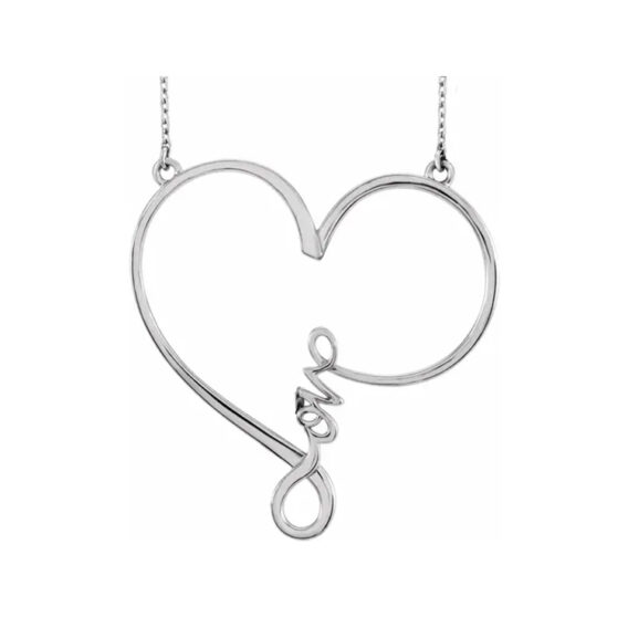 Love Heart Necklace - 85507 - Image 2