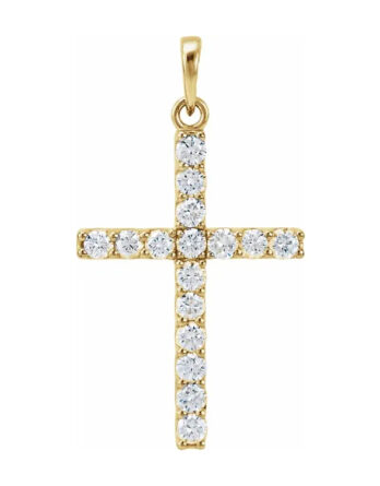 Cross Pendant With Diamonds - R42308 POPULAR CHOICE