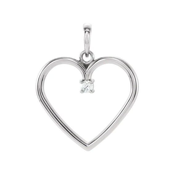 Diamond Heart Pendant 85895 - Image 4