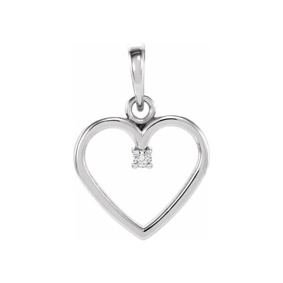 Diamond Heart Pendant 85895 - Image 3