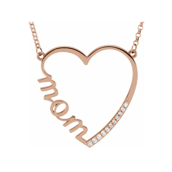 Mom Posh Heart Necklace - 86202