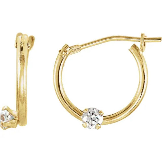 Youth Hoop Earrings 19105 - Image 2