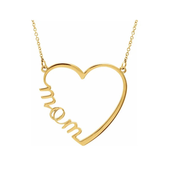 Mom Posh Heart Necklace - 86206 - Image 4